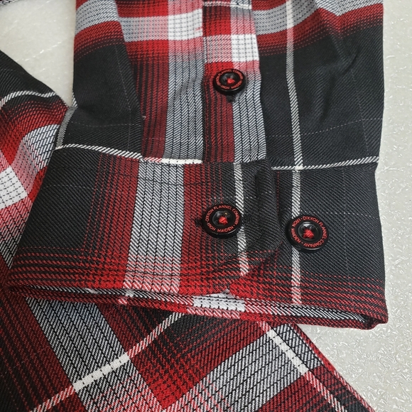 NWT Dixxon Men's Large "Iron Maiden 50th Anniversary" Flannel Shirt - Picture 6 of 12